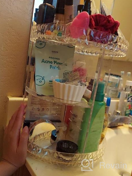 img 1 attached to Streamline Your Beauty Routine With InnSweet'S Large Capacity Rotating Makeup Organizer - 8 Layers Of Organized Bliss! review by Nancy Young
