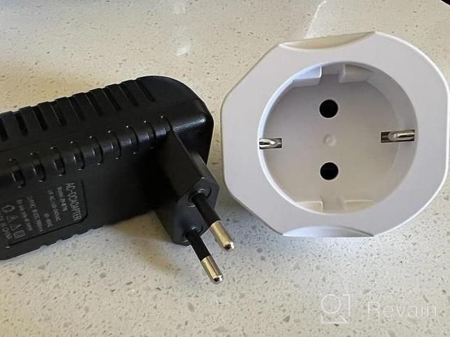 img 1 attached to VINTAR EU To US Plug Adapter 3-Pack For Easy Travel: Europe To USA Converter For Spain, France, And More, Compatible With Type C/E/F Plugs - European To US Power Adapter Solution review by Patrick Martin