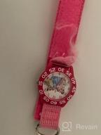 img 1 attached to Disney Kids' W001990 Princess Time Teacher Watch: Fun & Educational Pink Nylon Band review by Saber Spencer