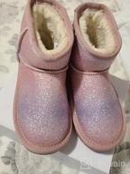 img 1 attached to Cozy and Stylish Winter Shoes: DREAM PAIRS Toddler Boys Girls Faux Fur Lined Ankle Snow Boots for Kids review by Ian Krump