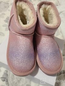 img 8 attached to Cozy and Stylish Winter Shoes: DREAM PAIRS Toddler Boys Girls Faux Fur Lined Ankle Snow Boots for Kids