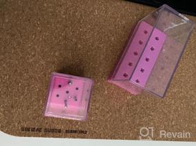 img 5 attached to Розовый держатель для сверл для ногтей LIARTY: пыленепроницаемые маникюрные инструменты с 17 отверстиями