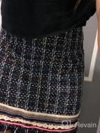 img 1 attached to Chic And Stylish: Miessial Women'S Tweed Plaid Mini Skirts With High Waist And A-Line Cut review by Steve Albright