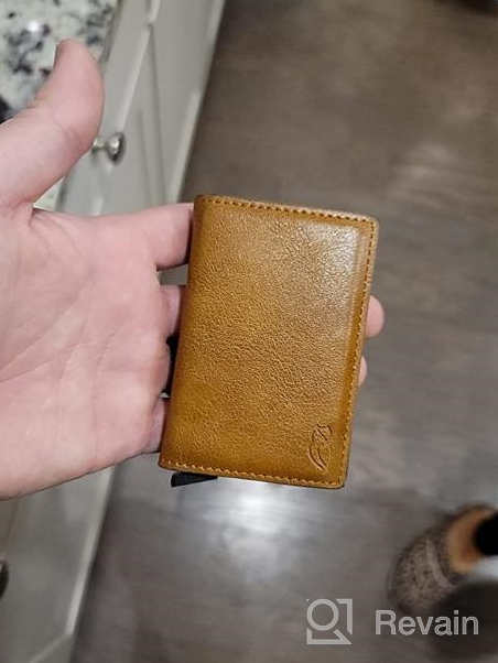 img 1 attached to Streamlined Leather Credit Aluminum Ejector: The Ultimate Men's Wallet Solution review by Ryan Cornelius