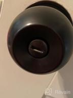 img 1 attached to Probrico Ball Privacy Door Knobs Bed And Bath Keyless Handles Locksets, Oil Rubbed Bronze Finish, 6 Pack review by Alex Cassanova