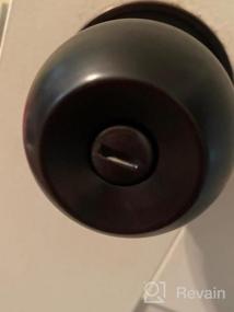 img 6 attached to Probrico Ball Privacy Door Knobs Bed And Bath Keyless Handles Locksets, Oil Rubbed Bronze Finish, 6 Pack