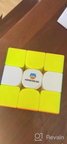 img 6 attached to Monster Go Magnetic 3X3 Speed ​​Cube: Премиум-упаковка, обучающая серия, игрушка-головоломка для начинающих детей