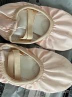 img 1 attached to 🎀 STELLE Ballet Slippers Gymnastics Shoes with Ribbon for Girls - Athletic Footwear review by Viswanath Badasz