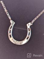 img 1 attached to 🎄 MyNameNecklace Unisex Personalized Horseshoe Necklace - Custom Made Pendant for Christmas - Sterling Silver 925/Gold Plated - Ideal Christmas Jewelry Gift review by Sebastian Erik