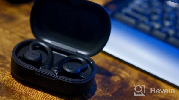 img 1 attached to Coucur Bluetooth 5.1 Wireless Earbuds With Immersive Sound And Detachable Earhooks - IP7 Waterproof Sport Headphones With Noise Cancelling Mic review by Sabryna Wickings