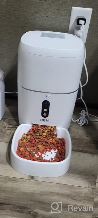 img 1 attached to HBN Automatic Cat Feeder With HD 1080P Camera,Dog Food Dispenser Work With Alexa And Voice Recorder,Wi-Fi Enabled App Control review by Tre Boyer