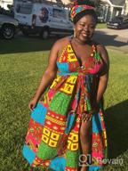 img 1 attached to Bold African Print Maxi Dress For Women - Stunning Dashiki Long Dress review by Jerry Leon
