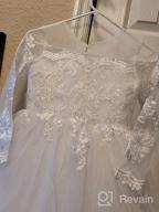 img 1 attached to Carat Embroidery Sheer Sleeves Trailing Girls' Clothing and Dresses review by Brandon Henry