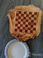 img 1 attached to Rustic Red Olive Wood Chess Set- Luxury Edition- Wooden Chess Set review by Juan Harrington