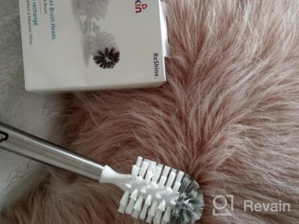 img 1 attached to Keep Your Bottles Sparkling: Munchkin'S Stainless Steel Bottle Brush Refill Pack review by Danielle Albanese