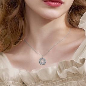 img 3 attached to Ожерелье с компасом из стерлингового серебра с кельтским узлом: значимый талисман для выпускного и путешествия для женщин и девочек