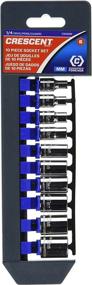 img 1 attached to Crescent CSAS9N 1/4" Drive 6 Point Standard Metric Socket Set - 10 Piece Set