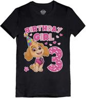 adorable birthday patrol infant fitted t shirt: perfect girls' clothing for fun-filled celebrations! logo