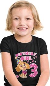 img 2 attached to Adorable Birthday Patrol Infant Fitted T Shirt: Perfect Girls' Clothing for Fun-Filled Celebrations!