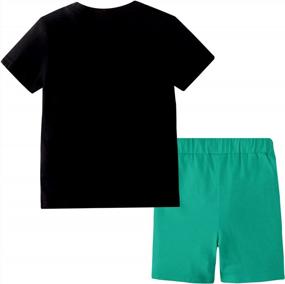 img 3 attached to Jobakids Boys' Summer Outfits: Toddler Short Sets - Cotton T-Shirt and Pants, 2-Piece Clothing Set