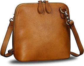 img 3 attached to Genuine Leather Crossbody Handmade Shoulder Women's Handbags & Wallets at Satchels