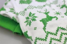 img 1 attached to 🎄 DroolingDog Christmas Tee Shirts: Festive Holiday T-Shirt for Small Dogs | Green Dog Xmas Clothes for Small to Medium Sizes