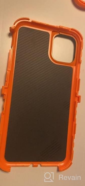 img 1 attached to Heavy Duty Shockproof Drop Protection Rugged IPhone 11 Case (6.1") - 3-Layer Protective Durable Cover For Apple IPhone 11 6.1-Inch review by Jessica Rogers