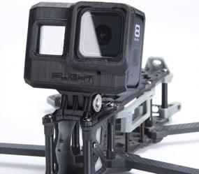 img 3 attached to Adjustable TPU Camera Protector Mount For IFlight XL Series Quadcopters - Black (Compatible With GoPro8, 0-40° Angle)
