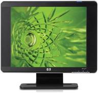 🖥️ enhanced viewing experience with hewlett packard hp vp17 inch lcd monitor featuring anti-glare screen logo
