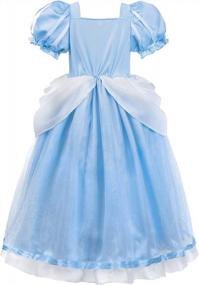 img 2 attached to Костюм принцессы на Хэллоуин для девочек - нарядное платье феи ReliBeauty для ролевых игр