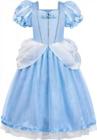 img 4 attached to Костюм принцессы на Хэллоуин для девочек - нарядное платье феи ReliBeauty для ролевых игр