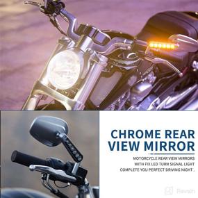 img 2 attached to DREAMIZER Motorcycle Mirrors Handlebar Compatible Motorcycle & Powersports
