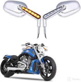 img 4 attached to DREAMIZER Motorcycle Mirrors Handlebar Compatible Motorcycle & Powersports