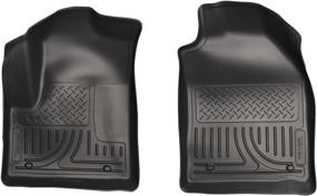 img 4 attached to 🚗 Husky Liners Weatherbeater Series Front Floor Liners - Black, 18751, Compatible with 2010-2013 Ford Transit Connect, Set of 2 Pieces