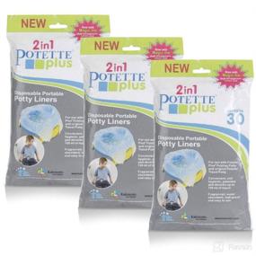img 4 attached to 🚽 Kalencom Potette Plus Liners: 90 Liners, Pack of 3 - Hygiene Essential for Potette Plus Potty