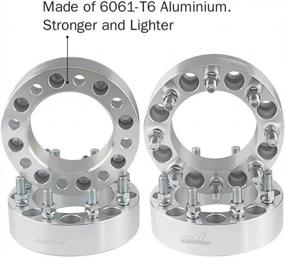img 3 attached to GA Supply 2 Inch Wheel Spacers With 8X6.5 Bolt Pattern, 50Mm Thickness, 8 Lug, 126.15Mm Center Bore, 14X1.5 Studs - Perfect For Chevy Suburban, Avalanche, GMC Yukon, And Hummer