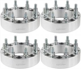 img 4 attached to GA Supply 2 Inch Wheel Spacers With 8X6.5 Bolt Pattern, 50Mm Thickness, 8 Lug, 126.15Mm Center Bore, 14X1.5 Studs - Perfect For Chevy Suburban, Avalanche, GMC Yukon, And Hummer