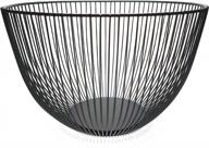 large teetookea metal wire fruit basket - creative minimalist line design for kitchen counter decor logo