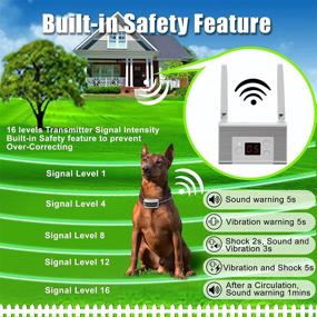 img 3 attached to FOCUSER Electric Wireless Dog Fence System: Waterproof & Rechargeable Pet Containment for 2 Dogs