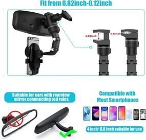 img 2 attached to Rearview Upgrade Multifunctional Rotatable Adjustable Car Electronics & Accessories