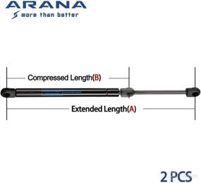 img 1 attached to 2x ARANA 4369 Gas Charged Rear Glass Window Lift Supports Compatible with 2001-2007 Ford Escape & 2005-2007 Mercury Mariner