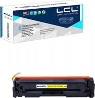 lcl compatible toner cartridge replacement for hp 204a cf512a color laserjet pro m154 m154nw mfp m180 m180n m180nw mfp m181 m181 m181fw printer m180fw m154a (1-pack yellow) logo