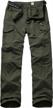quick dry lightweight hiking pants for men - upf 50+ cargo pants with pockets for fishing and camping, by linlon future direct (army green, size 38) logo