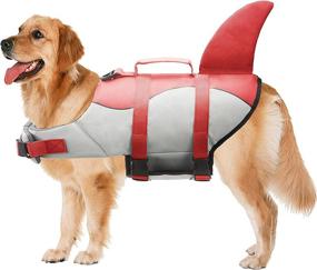 img 3 attached to 🐶 PPET Dog Life Jacket for Swimming and Boating - Ripstop Vest with Adjustable Fit, High Buoyancy, Durable Rescue Handle - Small, Medium, Large Dog Sizes