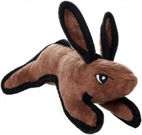 img 3 attached to TUFFY - World'S Tuffest Soft Dog Toy - Barnyard Rabbit - Squeakers - Multiple Layers. Made Durable, Strong & Tough. Interactive Play (Tug, Toss & Fetch). Machine Washable & Floats. (Junior, Brown)