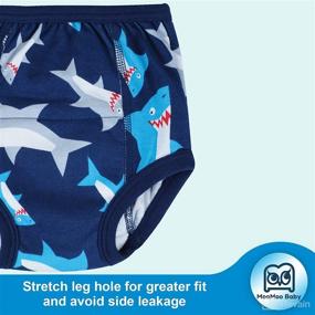 img 2 attached to MooMoo Baby Absorbent Toddler Potty Training Pants 4 Packs, Cotton Animal Print Training Underwear for Boys and Girls, Sized 2T-6T