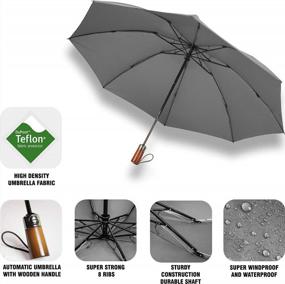 img 3 attached to Large Windproof Reverse Inverted Automatic Open/Close Foldable Umbrella - Strong Wind Resistant Paraguas