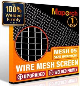 img 4 attached to MAPORCH 304 Stainless Steel Mesh Screen - 5 Wire Woven Metal Mesh 29Cm X 60Cm (23.6” X 11.4”) For Ventilation, Animal Cages, Security, And Cabinet Applications (1 Piece)