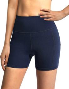 img 2 attached to Maximize Your Workout With G4Free Women'S High Waisted Compression Biker Shorts With Pockets