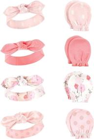 img 4 attached to 🎀 Hudson Baby Headband Scratch Set: 6 Essential Hair Care and Accessories